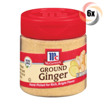 6x Shakers McCormick Ground Ginger Seasoning | .70oz | Rich Bright Flavor - £23.97 GBP