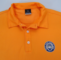 Nike Golf Sphere Dry Polo Mens Sz L Orange Walt Disney World 1971 Logo - £14.10 GBP