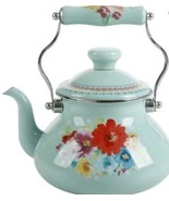 Pioneer Woman ~ Breezy Blossom ~ 1.9-Quart Tea Kettle ~ Enamel on Steel ... - $76.69 CAD