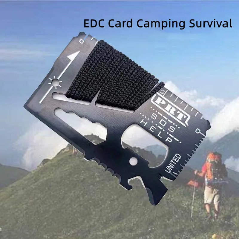 EDC Card Camping Survival Pocket Multi Tool Military Multifunction Swiss Army - £7.75 GBP+