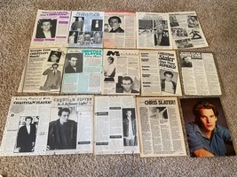 Christian Slater teen magazine pinup clippings lot Wow Bop 16 Tiger Beat... - $186.21 MXN