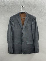 Jos A Bank Mens Suit Coat Joseph Size 40L Gray Wool Slim Fit Two Button Up - $22.99