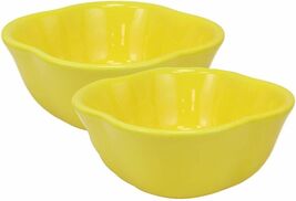 Ebros Ceramic Yellow Bell Pepper 12oz Bowl Condiments Container SET OF 2 - $27.99