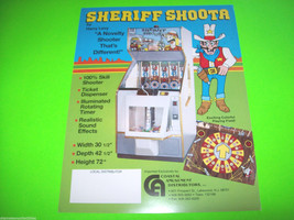 Sheriff Shooter Coastal Original Nos Redemption Arcade Game Sales Flyer - £12.07 GBP