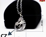Elvis Presley Pendant Necklace L.18 Inch Head Horse Silver Plated Punk H... - $15.83
