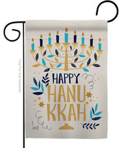 Happy Hanukkah - Impressions Decorative Garden Flag G135328-BO - £15.92 GBP