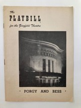 1953 Playbill The Ziegfeld Theatre Blevin Days Present Porgy and Bess - £15.24 GBP