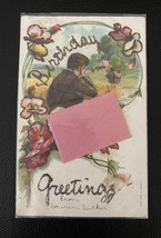 Early 1900&#39;s Birthday Postcard  - £2.91 GBP