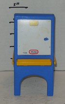 Vintage Little Tikes Dollhouse Art Easel Chalkboard Blue Yellow Replacement - $548.17 MXN