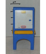 Vintage Little Tikes Dollhouse Art Easel Chalkboard Blue Yellow Replacement - $41.56 CAD