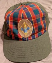 Webelos Cub Scouts Hat/Cap M/L Boy Scouts of America BSA Green/Red Plaid... - £6.09 GBP