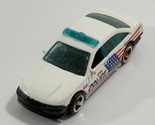1989 HOT WHEELS RED WHITE &amp; BLUE FLAG POLICE CAR 1/64 Scale LOOSE - $2.19