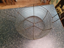 Vintage Egg Basket Wire 2 Handled Farmhouse Primitive 9.5&quot; - $19.79