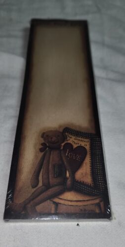 Primary image for Primitives By Kay Magnetic NotePad Faith Hope Love #3492 New Sealed Teddy Bear