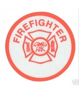 FIREFIGHTER Highly Reflective FIRE DEPARTMENT 2 1/2&quot;  VINYL DECAL - £1.94 GBP