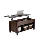 Espresso Wood Color Lift Top Coffee Table w/Hidden Storage Compartment &amp;... - £1,261.61 GBP