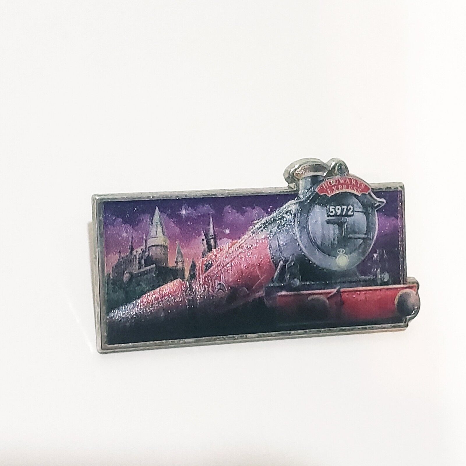 Harry Potter Hogwarts Express Train 3D Universal Studios Lapel Pin 2" Red - $25.63