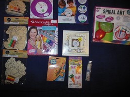 Lot of 11 Assorted Kids Craft Items American Girl,Spiral Art - £19.97 GBP