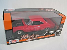 1969 Dodge Coronet Super Bee Red Motor Max 1:24 Diecast Model Car New In... - £16.51 GBP