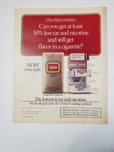 1991 Now Cigarette Vintage Print Ad - £8.26 GBP