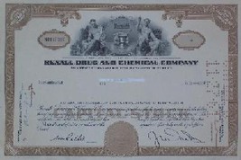 1 Rexall Drug &amp; Chem Stock Certificate-1961 - Old Rare Vintage Scripophilly Bond - £39.12 GBP