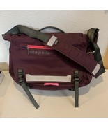 Patagonia Half Mass Messenger Bag Maroon Crossbody Organizer Commuter Tr... - $65.00