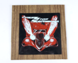 Vintage 80s Rock Band ZZ Top Carnival Glass Mirror Prize 6” X 6” Graphic... - $13.85