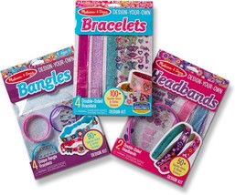 Melissa &amp; Doug Design-Your-Own Jewelry-Making Kits - Bangles, Headbands,... - $44.99