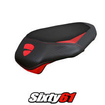 Ducati Panigale V4 2025 Passenger Seat Cover Tappezzeria Comfort Black Red - $149.00