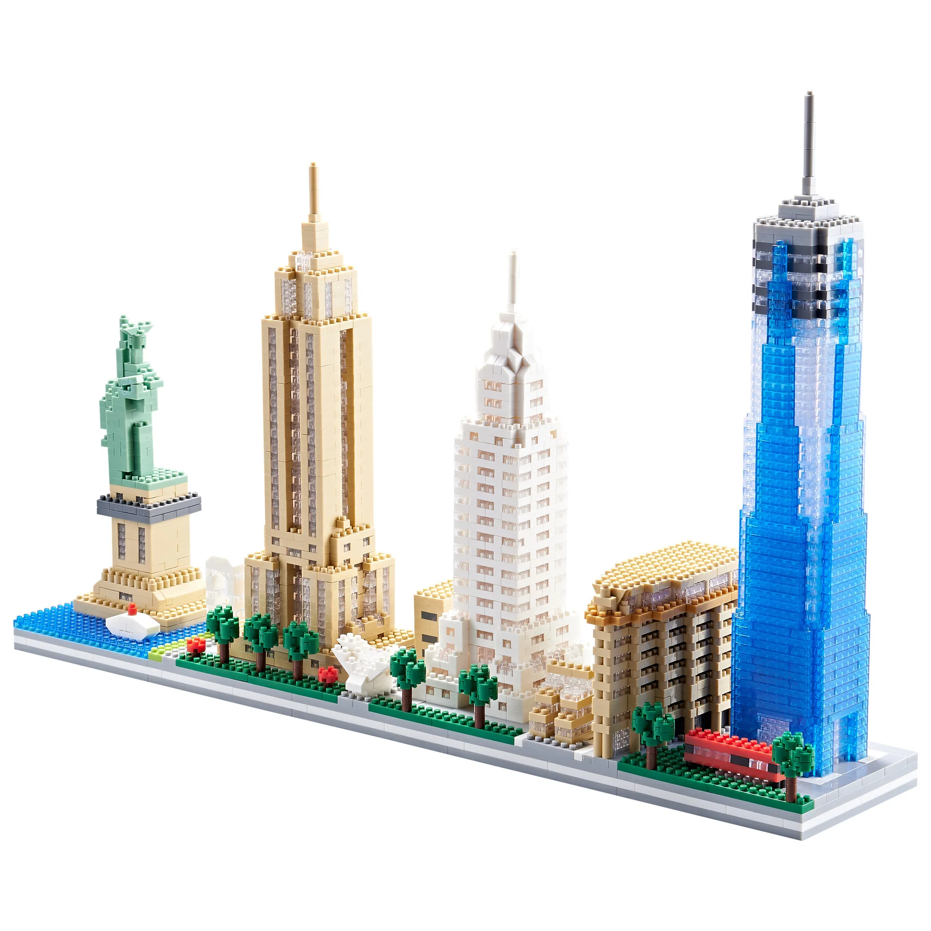 3452pcs World City Architecture NEW YORK skyline Micro Mini Building Blocks - £57.91 GBP+