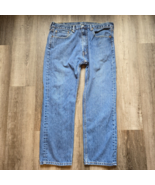 Levis 505 Mens Jeans Size 36x29 Zip Fly Straight Leg Medium Wash Classic... - £19.50 GBP