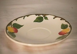 The Delicious Apple Villeroy &amp; Boch Saucer Yellow Red Apples Green Leaves France - £10.19 GBP
