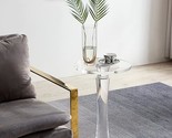 Clear Acrylic End Table,Drink Table,For Office, Living Room And Bedroom,... - £333.50 GBP