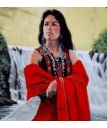 White Rose David Wright 2/85c Native Woman Plate Vintage 1990 8.5&quot; HGS2A - $655.06 MXN