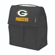NFL Green Bay Packers Freezable Lunch Bag Black Beach Sports Lunchbox NEW - £17.42 GBP