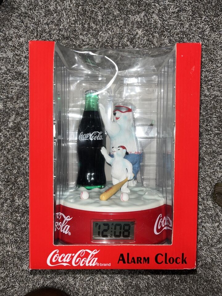 COCA COLA  ALARM CLOCK WITH POLAR BEARS AND SEAL - NIB - $26.73