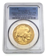 2013-W G $50 Or Américain Buffalo Marche Arrière Preuve Classé À PCGS Co... - $6,678.18 CAD