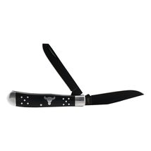 Cattlemans Cutlery Trapper Series Black Angus Folding Pocket Knife  3 S... - $24.99