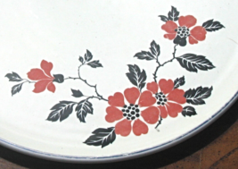 Vintage Cake Plate Superior Hall Red Poppy Dinnerware Serving Platter Ta... - £39.22 GBP