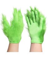 Green Monster Furry Gloves for Christmas Halloween Cosplay Costume #243 - $14.90