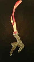 Lenox Gorham Lead Crystal Reindeer Christmas Ornament - £19.95 GBP