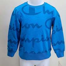 Champion Graphic Logo Kids Crew Neck Sweatshirt, Size 6/Blue - £14.94 GBP