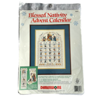 Dimensions Blessed Advent Nativity Calendar Cross Stitch Embroidery Kit 8416 - £37.95 GBP