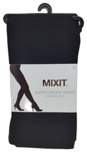 ( 1 )MixitSUPER OPAQUE TIGHTS CONTROL TOP - Black Size L BRAND NEW - $12.86