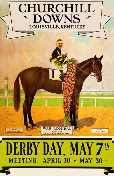 Kentucky Derby - Churchill Downs - 1938 - Horse Race Poster - $32.99