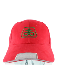 NOS Vintage Pioneer Seed Classic Logo Adjustable Cotton Dad Hat Cap Red - $18.76