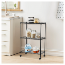 Chrome 3-Tier Shelving All-Purpose Utility Cart - £62.96 GBP