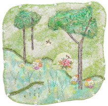 Early Spring: Quilted Art Wall Hanging - £316.66 GBP