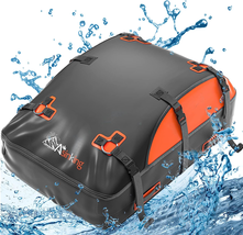 Car Rooftop Cargo Carrier Bag, 9-In-1 Premium Waterproof Non-Rip, Storag... - $132.99