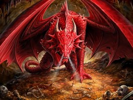 DEMONIC RED DRAGON Living Entity WEALTH PROTECTION Direct Binding by izida - $333.00